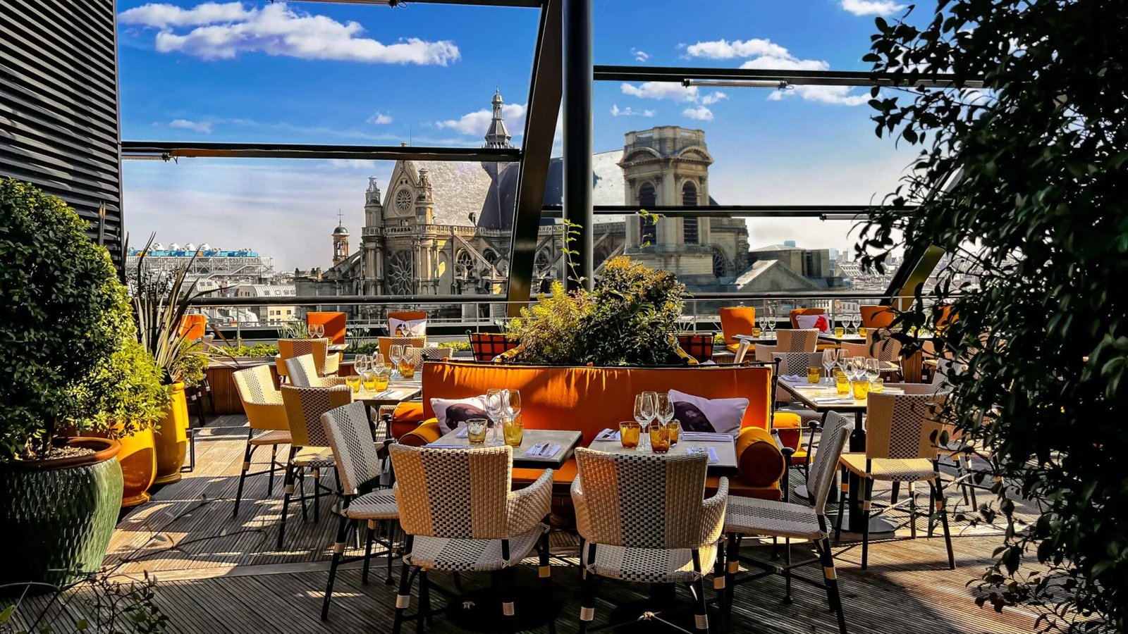 Want the Best Views in Paris? Check Out These 6 Top Paris Hotels with Rooftop Bars 2025! 13 New Paris Hôtel Madame Rêve rooftop bar with stunning views